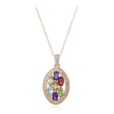Collana in argento con Peridoto