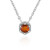 Oranger Kyanit-Silbercollier