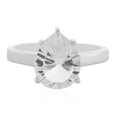 Anello in argento con Quarzo Bianco