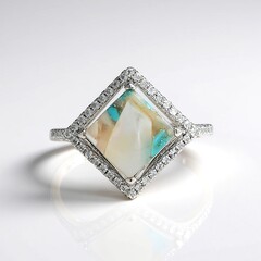 Anello in argento con Mosaico turchese