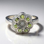 Anello in argento con Alessandrite Occhio di Gatto