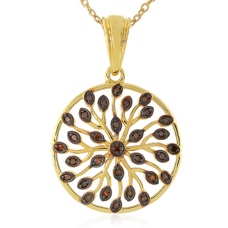 Collar en plata con Diamante rojo I3