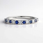 Anello in argento con Zaffiro Ceylon Blu