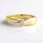 Anello in argento con Diamante Cioccolato I2