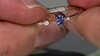 Zilveren ring met een Blauwe Ceylon saffier