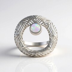 Anello in argento con Opale di Welo