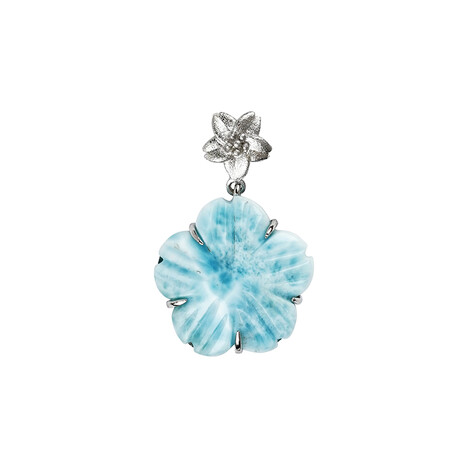 Pendentif en argent et Larimar