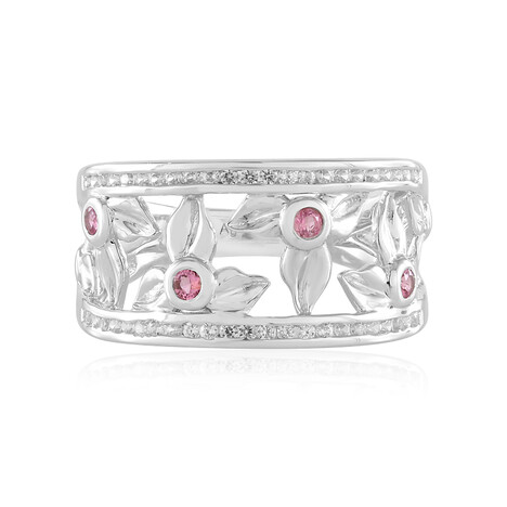 Anillo en plata con Turmalina rosa de Brasil (de Melo Essence)