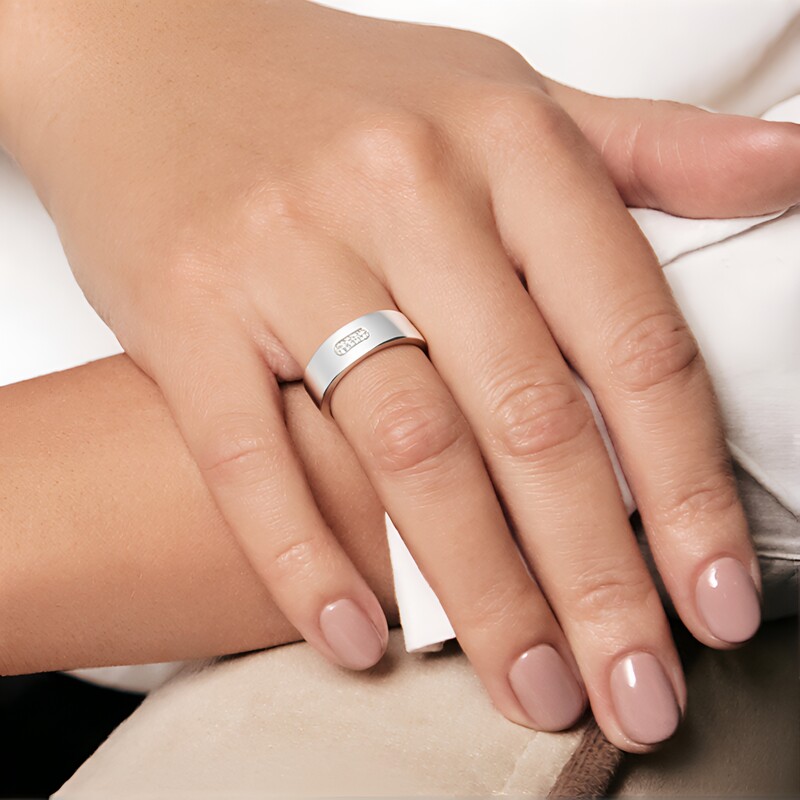 Anillo en plata con Diamante I1 (G) (Annette)