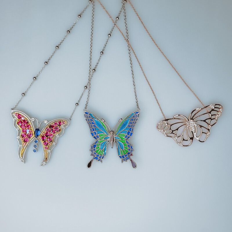 Zirkon-Silbercollier (de Melo)