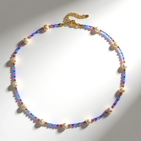Collana in argento con Quarzo Fiore di Ciliegio