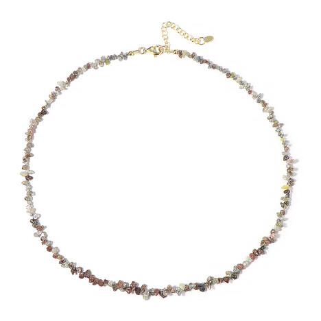 Fancy-Diamant-Silberhalskette