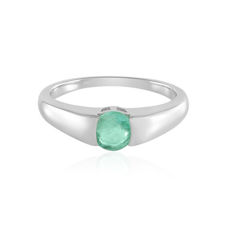 Anello in argento con Smeraldo Russo