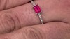 Zilveren ring met een Madagaskar Robijn