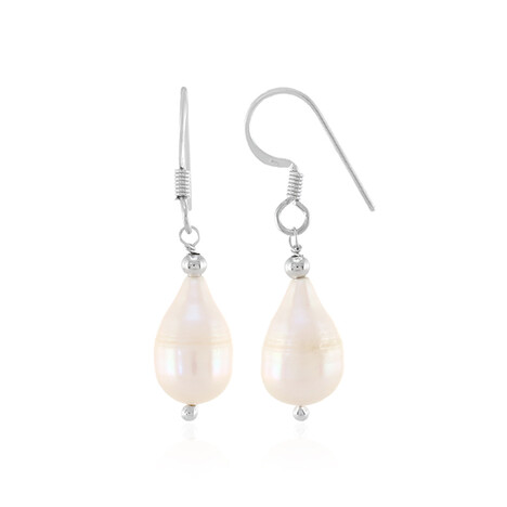 Pendientes en plata con Perla de Akoya