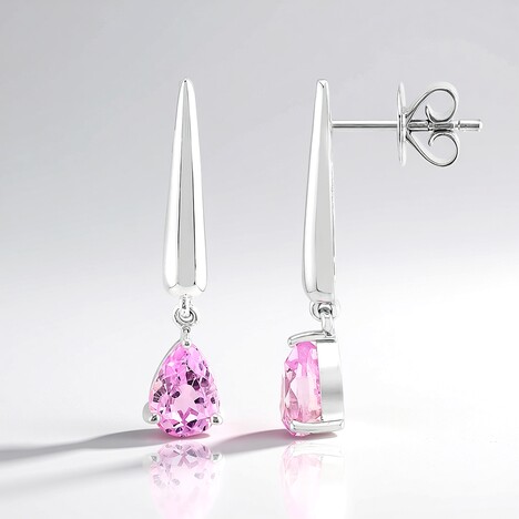 Orecchini in argento con Kunzite (Pallanova)