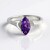 Anello in argento con Ametista Siberiana