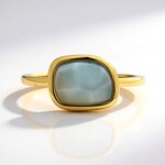 Anello in argento con Larimar