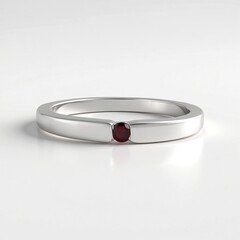 Bague en argent et Diamant pourpre I2