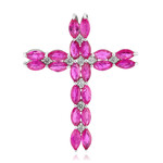 Madagascar Ruby Silver Pendant