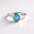 Anello in argento con Topazio Paraiba
