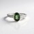 Anello in argento con Apatite Cromo