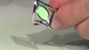 Zilveren ring met een chrysopraas (KM by Juwelo)
