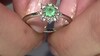 Anillo en plata con Esmeralda de Colombia