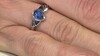 Anillo en plata con Cianita de Nepal