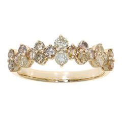 Anillo en oro con Diamante Fancy I1