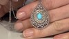 Zilveren halsketting met een Sleeping Beauty Turkoois (Dallas Prince Designs)