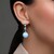 Pendientes en plata con Cuarzo azul azur