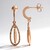 Orecchini placcati in oro con Diamante Fancy