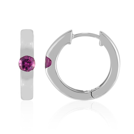 Boucles d'oreilles en argent et Grenat Rhodolite