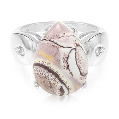 Zilveren ring met een Sonora Dendrieten Jaspis