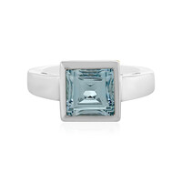 Anello in argento con Topazio Blu Cielo