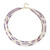 Charoite Silver Necklace (Riya)