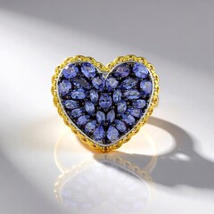 Anello in argento con Tanzanite