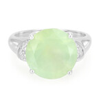 Anello in argento con Prehnite