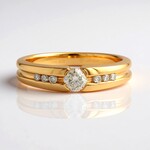 Anello in oro con Diamante Rose de France SI1 di Argyle (Annette)