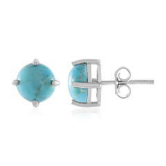 Blauer Mohave-Türkis-Silberohrringe (Faszination Türkis)