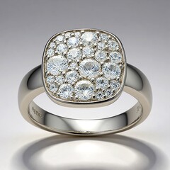 Anello in argento con Zircone (Adela Silber)