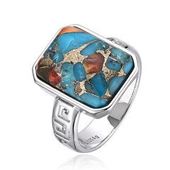 Bague en argent et Pierre fine