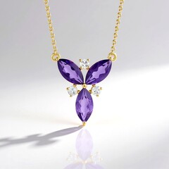 Collana in argento con Ametista Zambiana (de Melo Essence)
