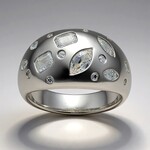 Anello in argento con Topazio Bianco (Adela Silber)
