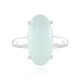 Bague en argent et Calcédoine d'eau