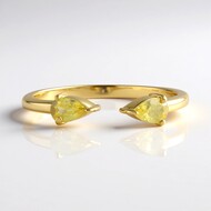 Sphene Silver Ring