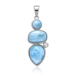 Pendentif en argent et Larimar