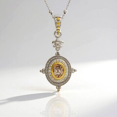 Collana in argento con Morganite Brasiliana