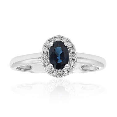 Blauer Ceylon-Saphir-Goldring